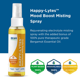 BEAM Minerals Happy-Lytes spray électrolytes en situation de voyage
