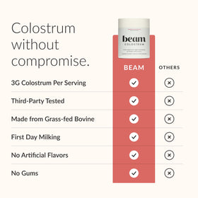 BEAM Poudre de Colostrum 3g, cuillère doseuse avec poudre