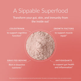 BEAM Poudre de Colostrum 3g, mélange dans un verre d'eau