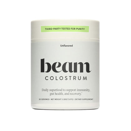 BEAM Poudre de Colostrum Non Aromatisée 168g vue de face
