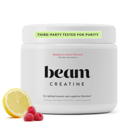BEAM Poudre de Créatine Monohydrate 5g Arôme Framboise Citron vue avant