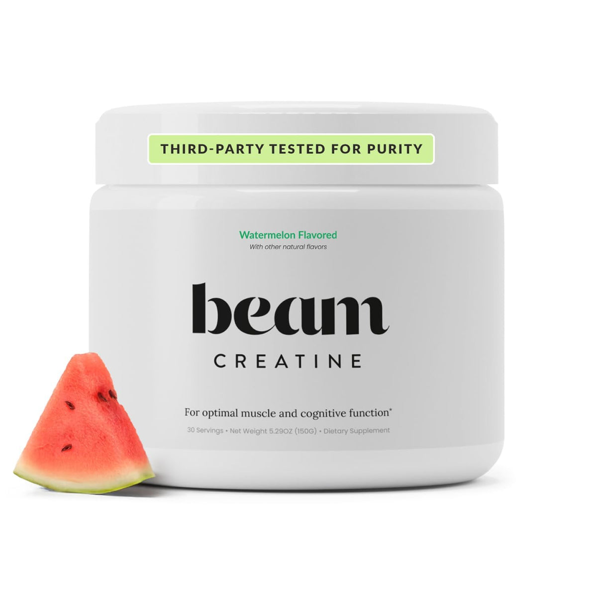 BEAM Poudre de Créatine Monohydrate 5g Saveur Pastèque - Vue de face