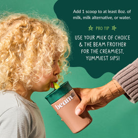 BEAM Poudre Multivitamines Enfants Chocolat, cuillère à mesurer