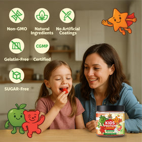 Bear Bites Gummies étiquette avec ingrédients et valeurs nutritionnelles
