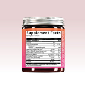 Bears with Benefits gummies biotine 5 000 mcg avec un fond nature