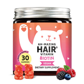 Bears with Benefits gummies biotine 5 000 mcg vue avant avec emballage