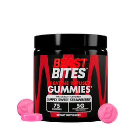 BEAST BITES Gummies à la créatine fraise vue avant