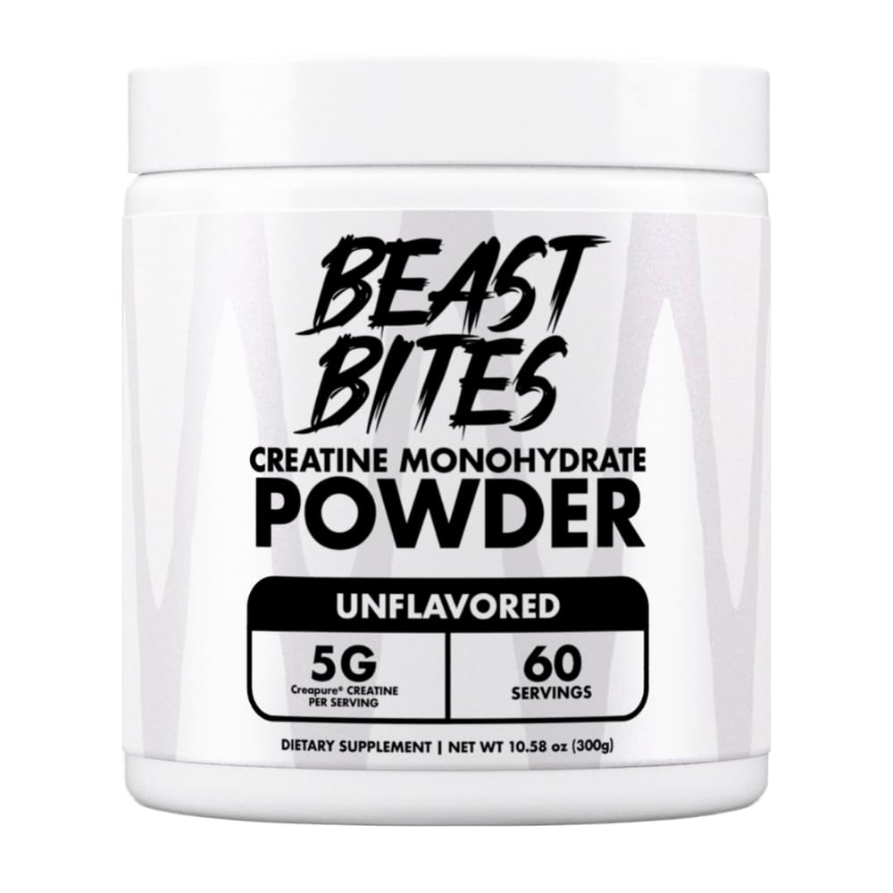 BEAST BITES Poudre de Créatine Monohydrate 372g vue de face