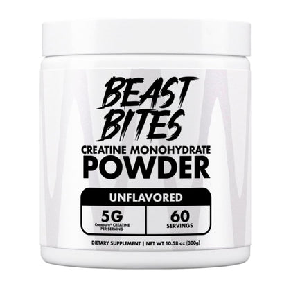 BEAST BITES Poudre de Créatine Monohydrate 372g vue de face