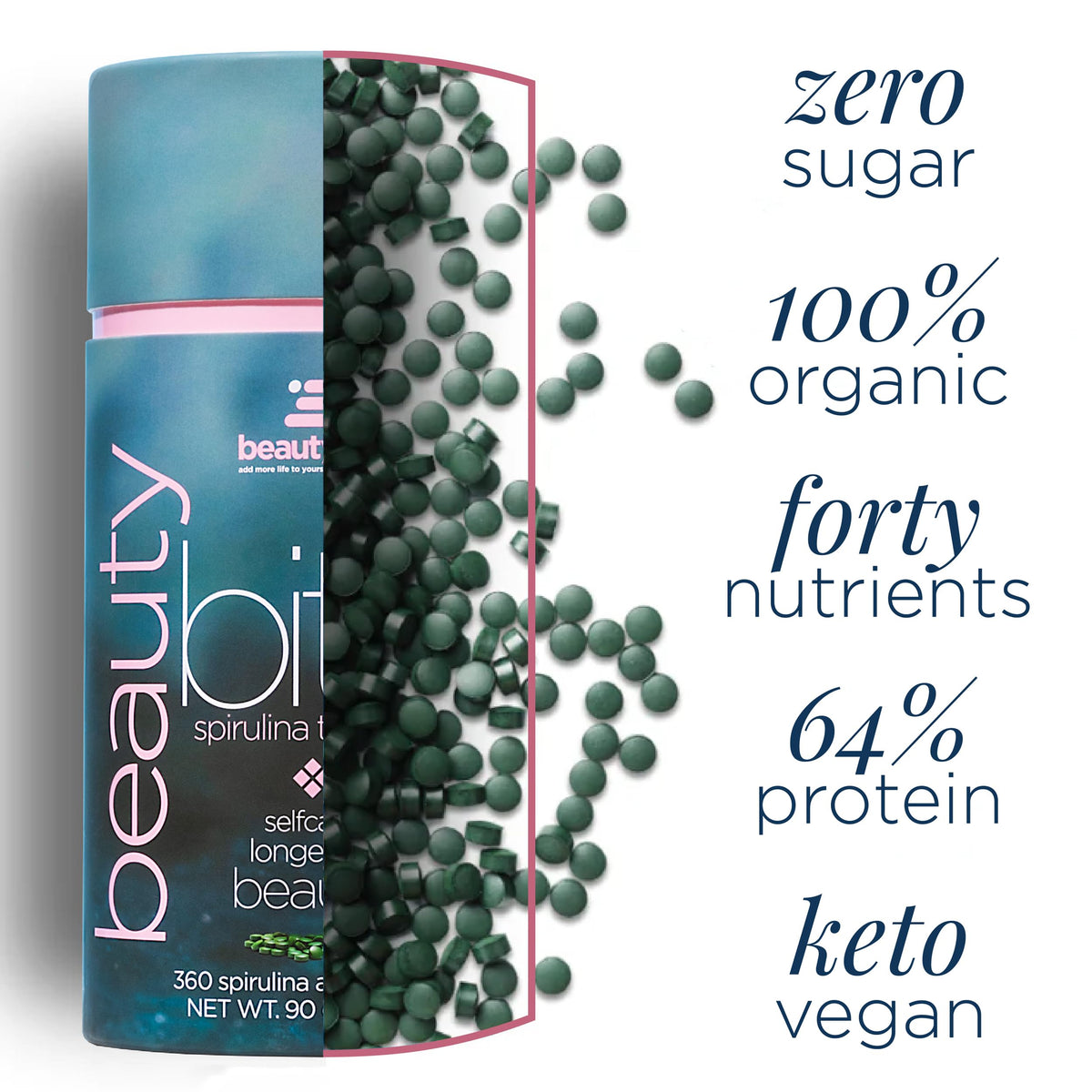 BEAUTYbits d'ENERGYBITS avec étiquette visible