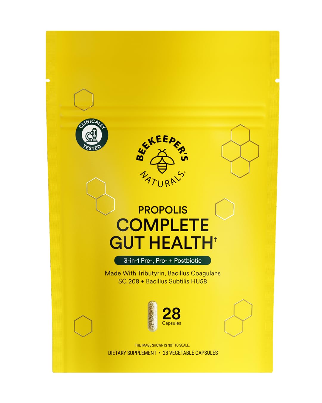 Beekeeper's Naturals Compléments Alimentaires 3-en-1 boîte avec 28 capsules