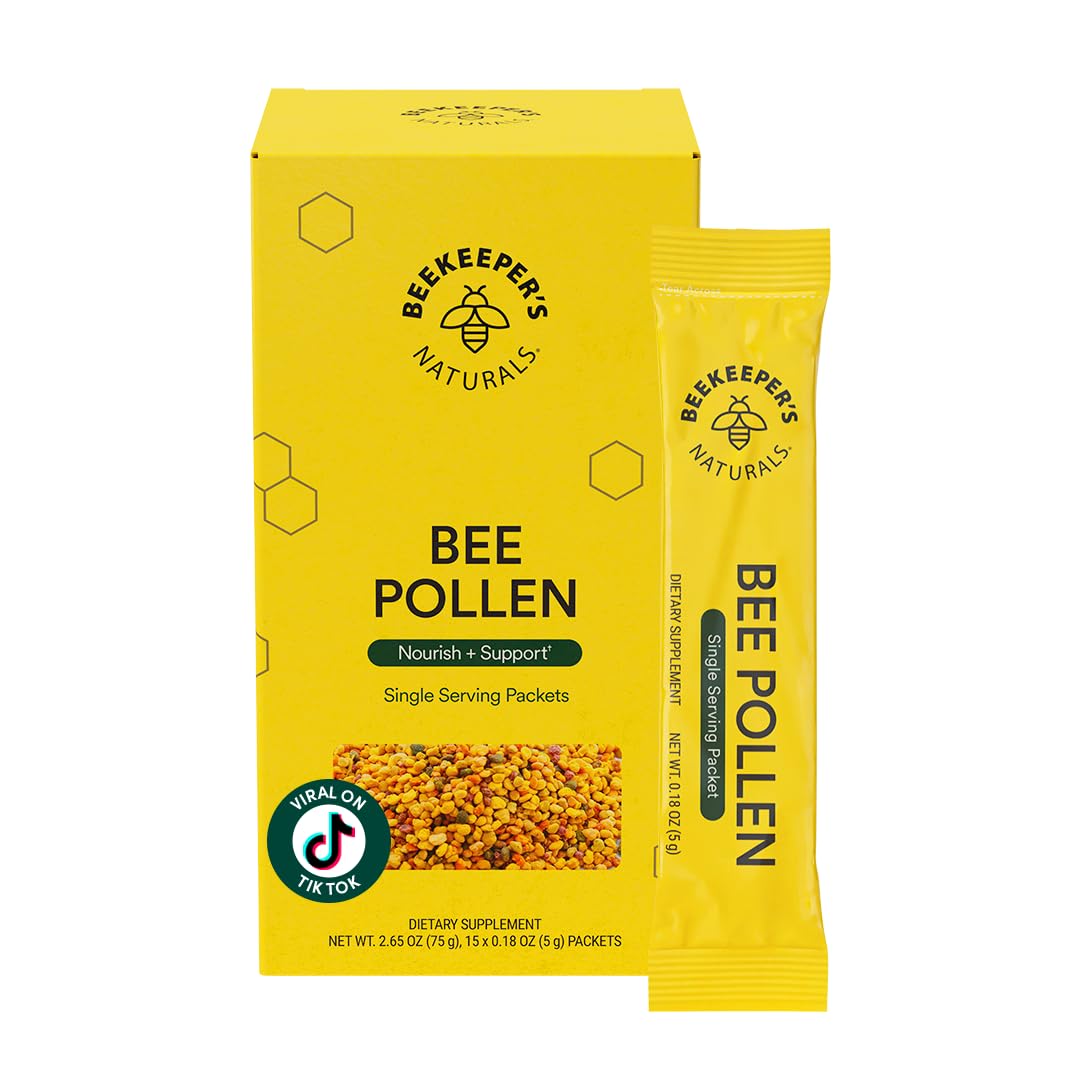 Beekeeper's Naturals Pollen d'Abeille Brut 100% Stick Pack 15ct vue avant