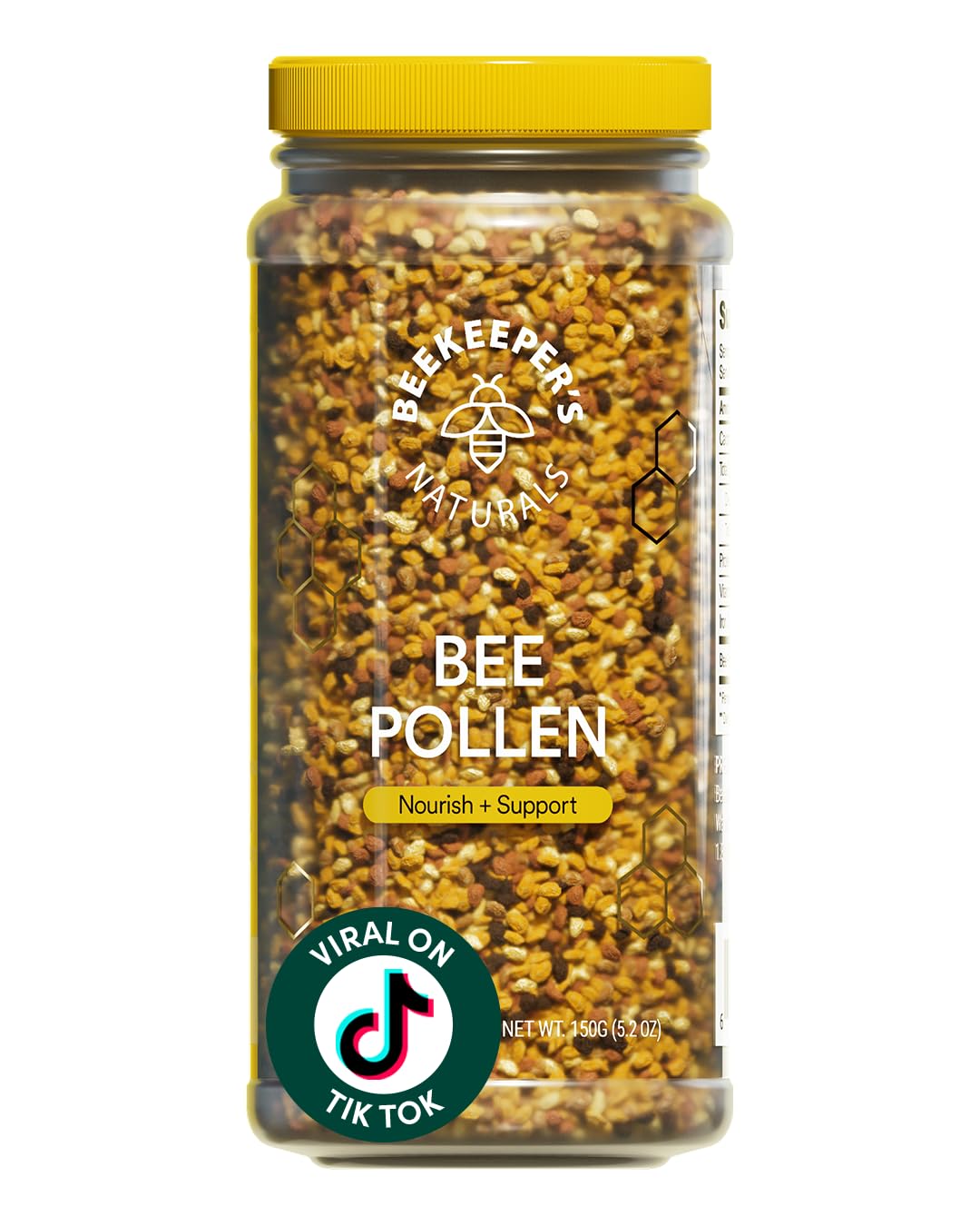 Beekeeper's Naturals Pollen de Fleurs cru 330g vue avant