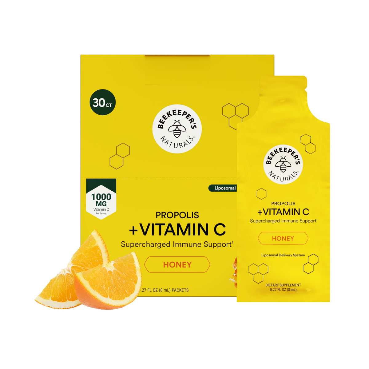 Beekeeper's Naturals Vitamine C 1000mg sachets en boîte