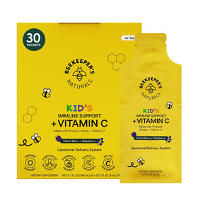 Beekeeper's Naturals Vitamine C 500mg sachets framboise vue de face