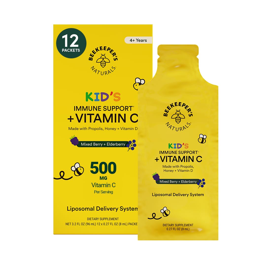Beekeeper's Naturals Vitamine C Liposomale pour Enfants sachets en vue de face