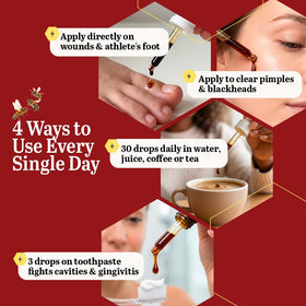 Beelife Extrait de Propolis Rouge 30ml étiquette