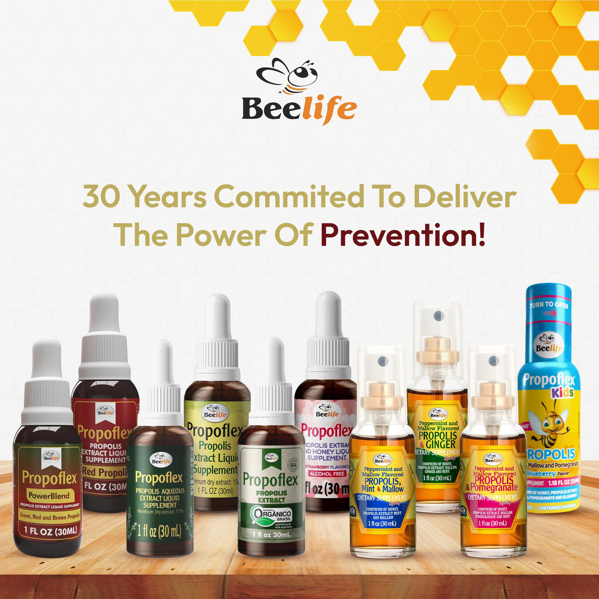Beelife Extrait de Propolis Verte 50g avec ingrédients naturels