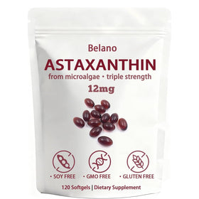 Belano Astaxanthin 12mg gélules en sachet de 120 unités
