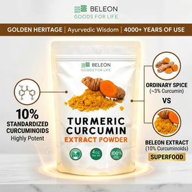 Beleon Goods Extrait de Curcuma Curcumin 10% 118g en poudre