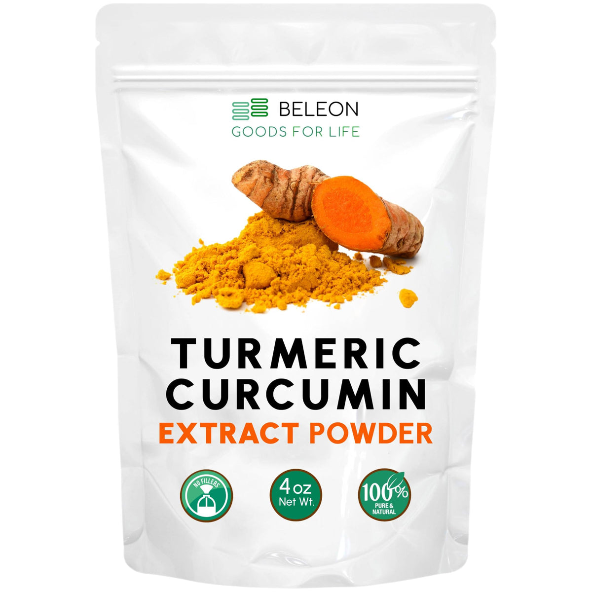 Beleon Goods Extrait de Curcuma Curcumin 10% 118g vue de face
