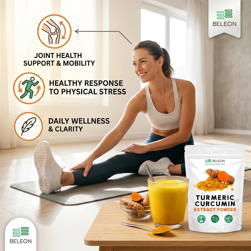 Beleon Goods Extrait de Curcuma Curcumin 10% dans un récipient