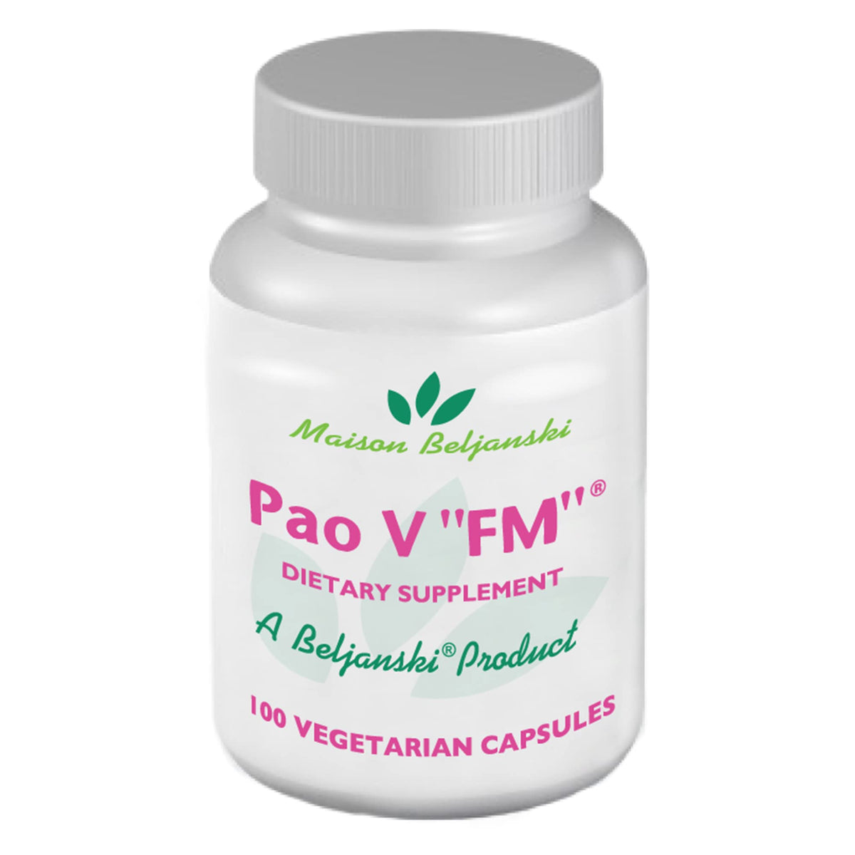 Beljanski Pao V FM® 100 capsules vue de face