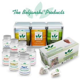 Beljanski Prostabel 100 capsules en situation sur une table