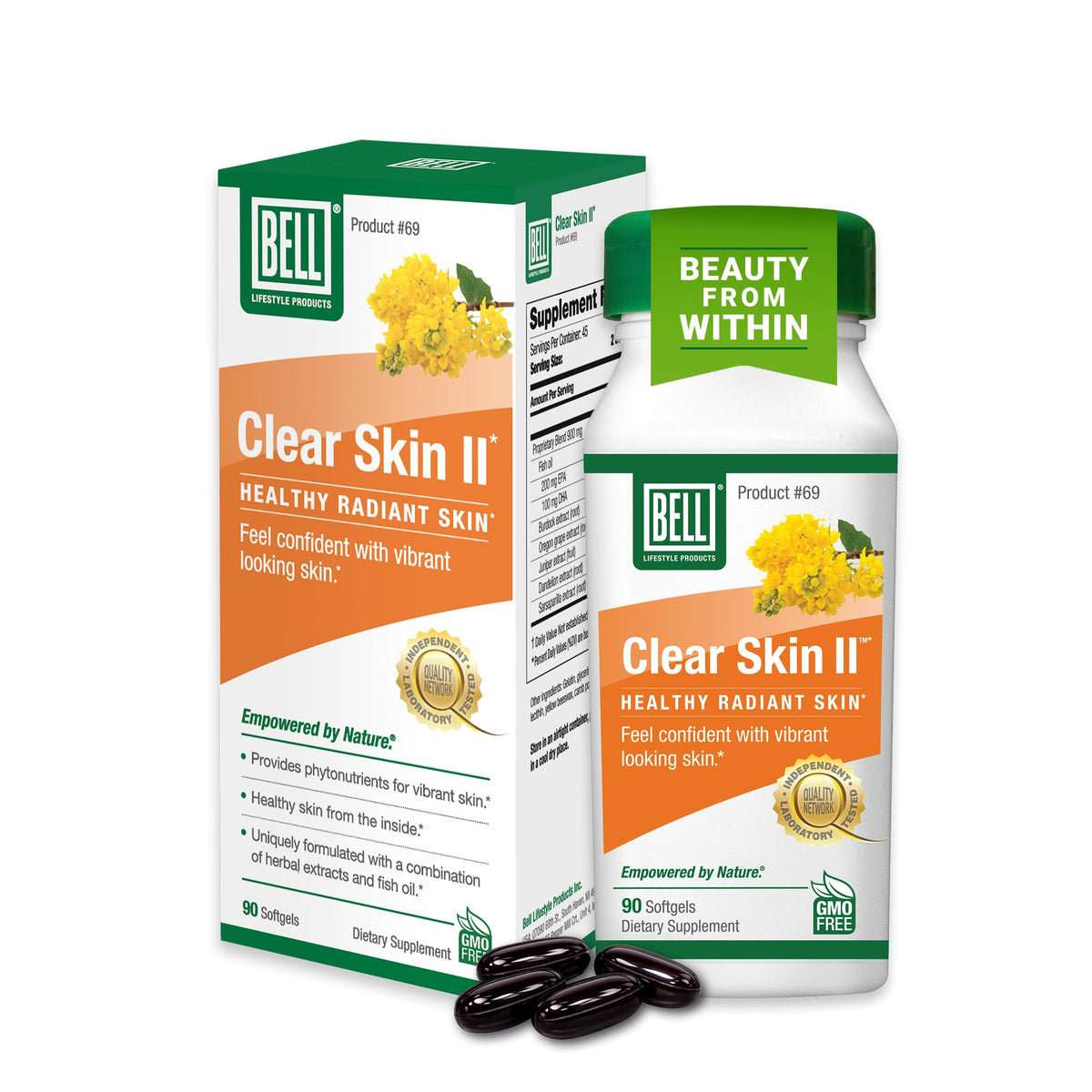 Bell Clear Skin II complément alimentaire 118g vue de face