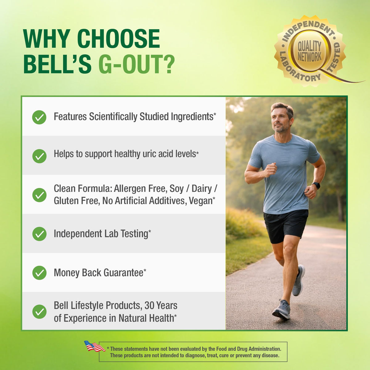 Bell G-Out 60 capsules avec mise en scène de fruits