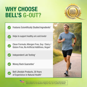 Bell G-Out 60 capsules avec mise en scène de fruits