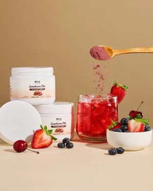 Bella All Natural Ganoderma sur une table avec des ingrédients