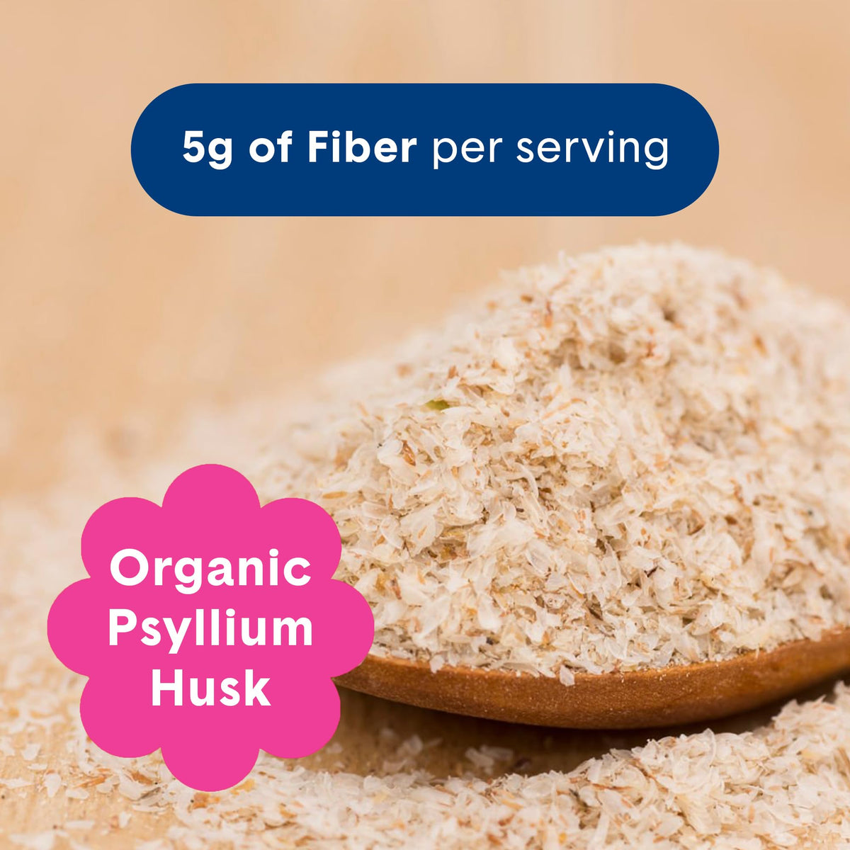 Bellway Super Fiber + Fruit Poudre de Psyllium Bio 431g avec cuillère doseuse