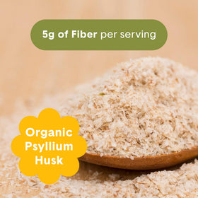 Bellway Super Fiber + Fruit Poudre de Psyllium Bio 447g, en utilisation dans un smoothie