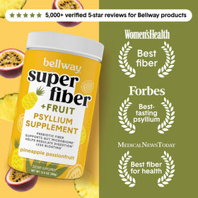 Bellway Super Fiber + Fruit Poudre de Psyllium Bio 447g, vue arrière