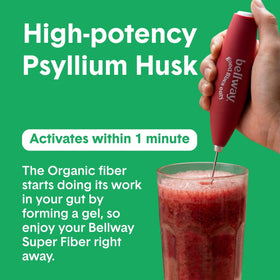 Bellway Super Fiber + Fruit Poudre de Psyllium Bio 472g en préparation