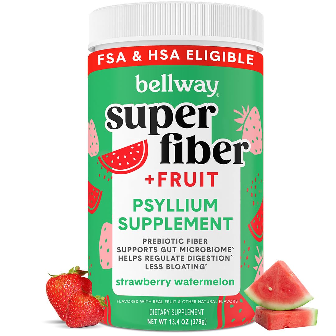 Bellway Super Fiber + Fruit Poudre de Psyllium Bio 472g vue de face