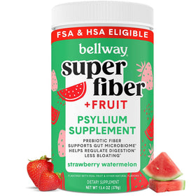 Bellway Super Fiber + Fruit Poudre de Psyllium Bio 472g vue de face
