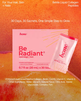 BeMe Glow affichant les informations nutritionnelles