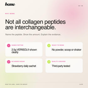 BeMe Glow Collagène Liquide VERISOL 2500mg en usage quotidien