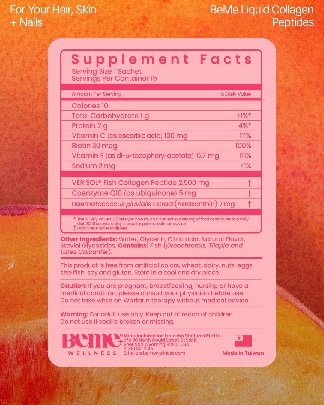 BeMe Glow prêt à consommer avec une boisson de baies mélangées