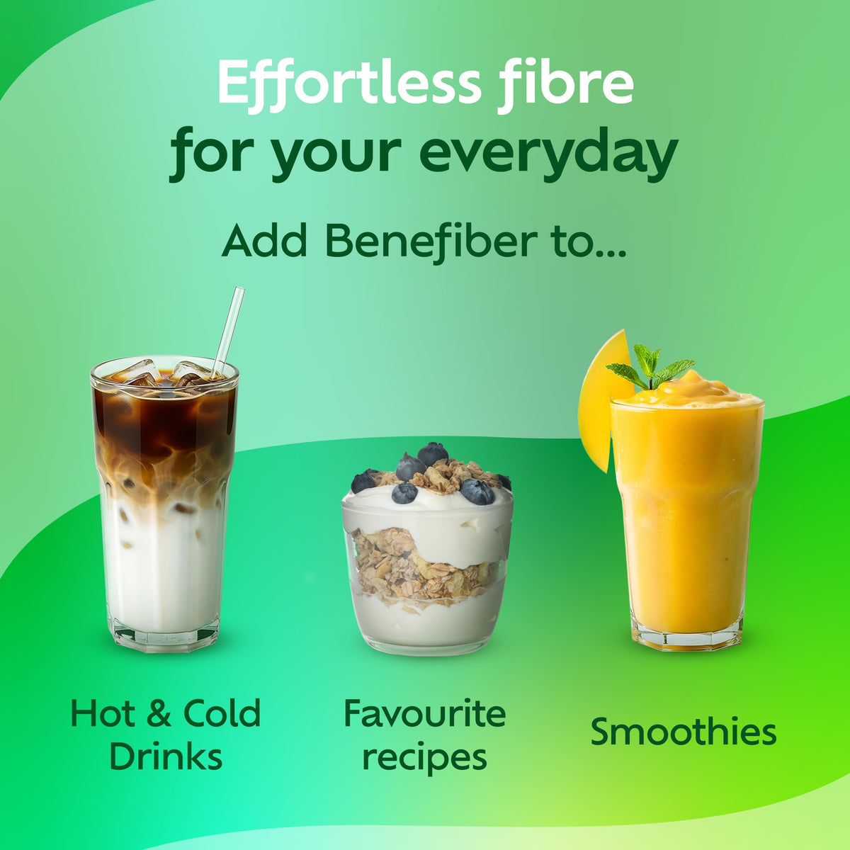 Benefiber Complément Alimentaire Stick Pack à côté d'un fruit