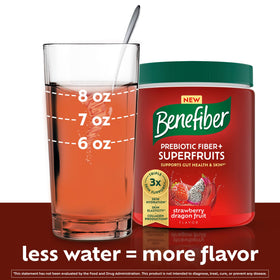 Benefiber Prébiotique Superfruits étiquette du produit