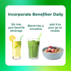 Benefiber Prébiotique Supergreens 250g en utilisation quotidienne dans un cadre de vie actif