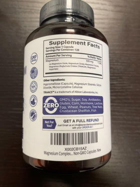 Benevolent Nourishment Complexe Magnésium 500mg 120 Capsules en usage