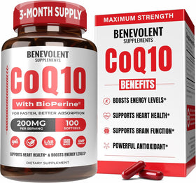 Benevolent Nourishment CoQ10 200mg gélules avant