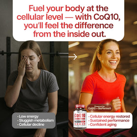 Benevolent Nourishment CoQ10 200mg gélules avec ingrédients