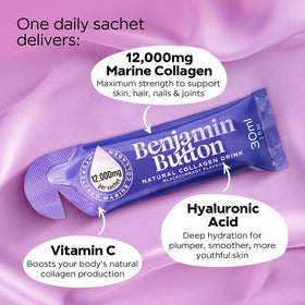 Benjamin Button Collagène Marin 12000mg Flacon de 30ml vue de dos