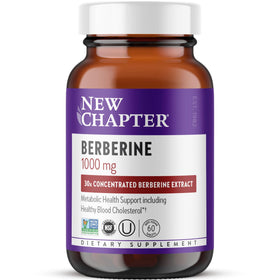 Berbérine 1000 mg New Chapter, boîte de 60 comprimés vue de face