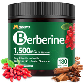 Berbérine 1500mg Manewu devant une boîte avec cannelle de Ceylan